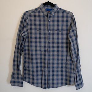 Ben Sherman Button Up Plaid Oxford Button Down Shirt